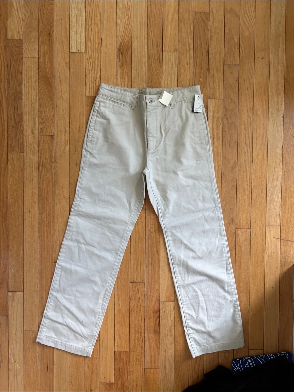 GAP Men's Straight Chino Pants in Light Cream